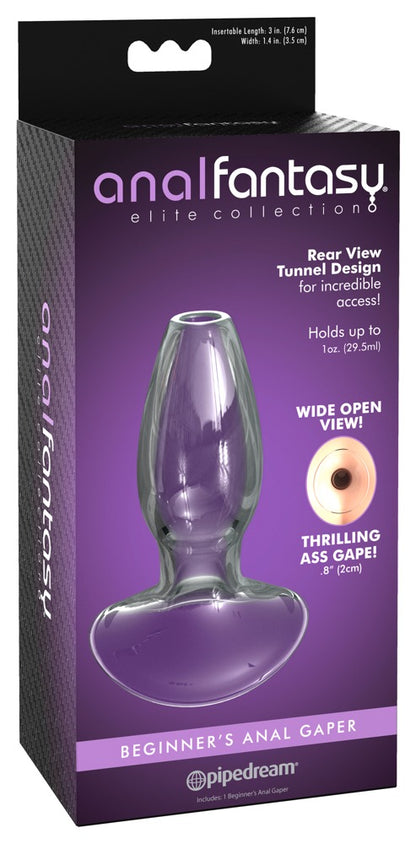 Anal Fantasy - Hohler Analplug -  Glas-Tunnel für Einlaufspiele