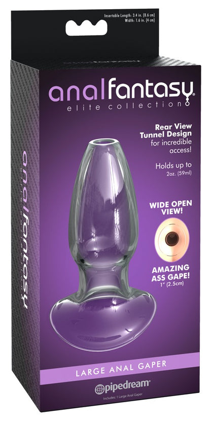 Anal Fantasy - Hohler Analplug -  Glas-Tunnel für Einlaufspiele