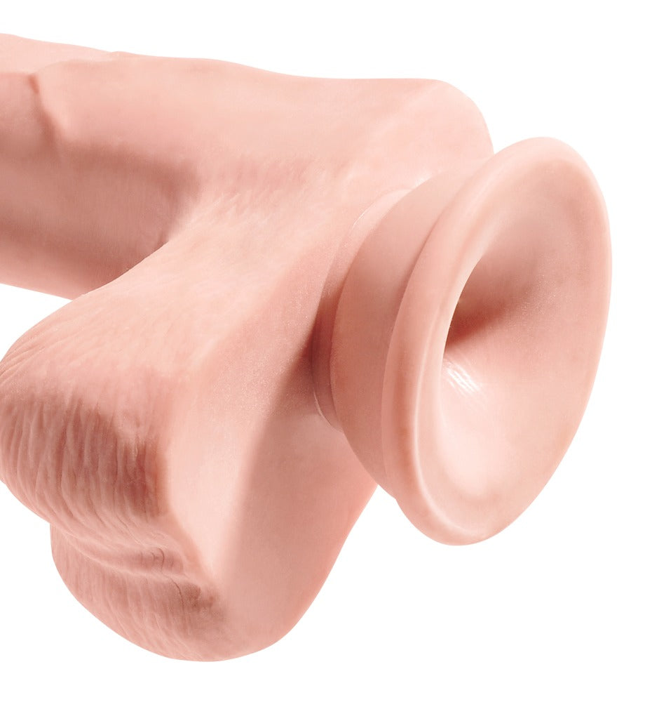 King Cock - Gefühlsechter Naturdildo mit Hoden