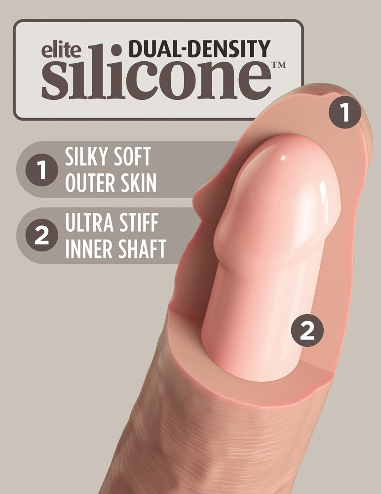 King Cock - Nine Inch - Realistischer Silikon-Dildo mit Vibration