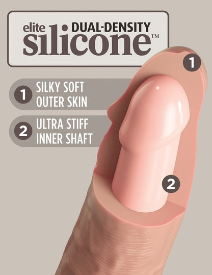 King Cock - Nine Inch - Realistischer Silikon-Dildo mit Vibration
