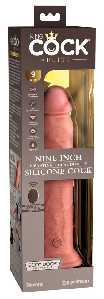 King Cock - Nine Inch - Realistischer Silikon-Dildo mit Vibration