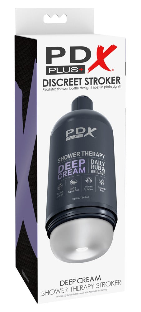 PDX - Shower Therapy - Diskreter Stroker mit Saugnapf