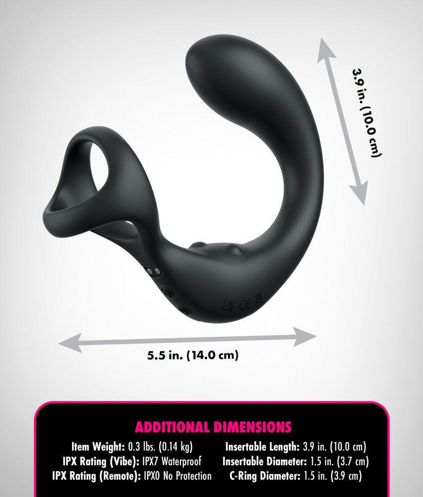 Anal Fantasy - Prostata-Vibrator mit Swirling Perineum Stimulator