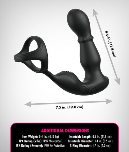 Anal Fantasy - Analvibrator mit Penisring