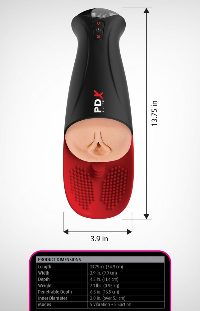 PDX - O-Matic Pro XL - Masturbator mit Hodenstimulator