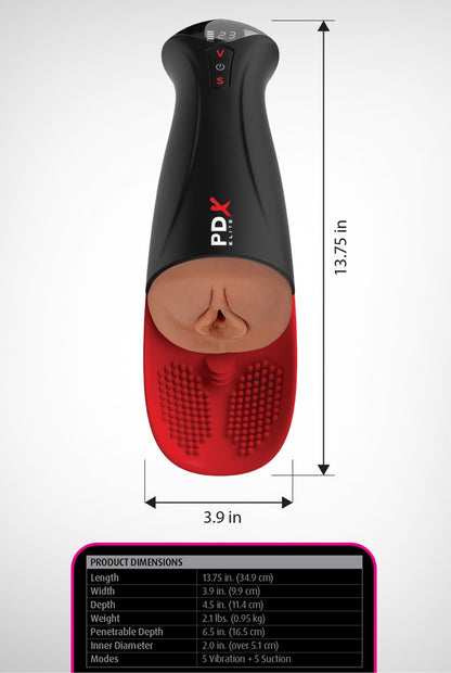 PDX - O-Matic Pro XL - Masturbator mit Hodenstimulator
