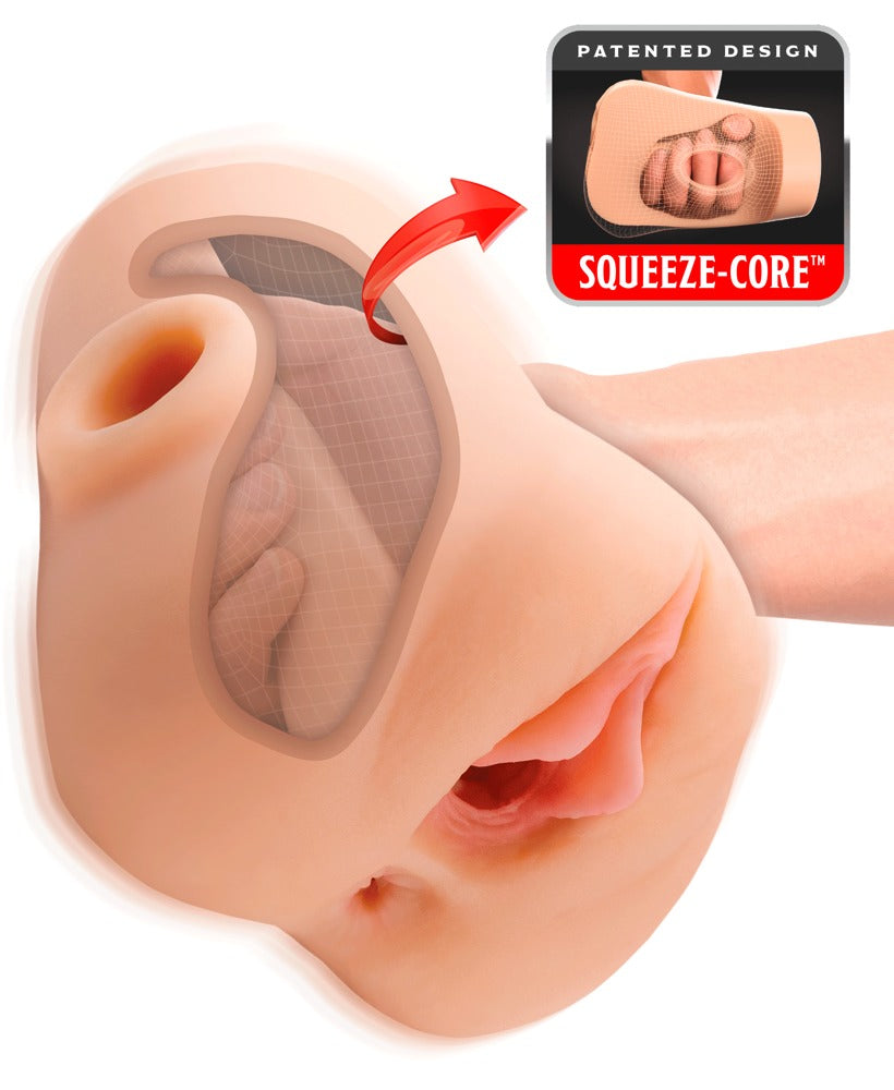 PDX - Vibrations-Masturbator mit Squeeze-Grip