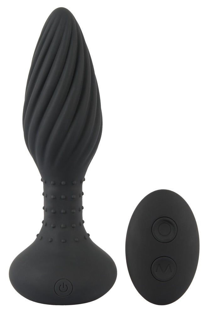 ANOS - Analplug mit Spiraldesign und Rotationsmassage