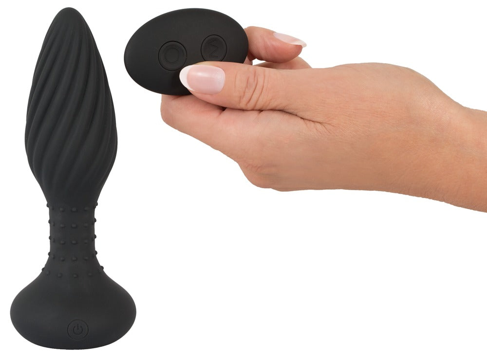 ANOS - Analplug mit Spiraldesign und Rotationsmassage
