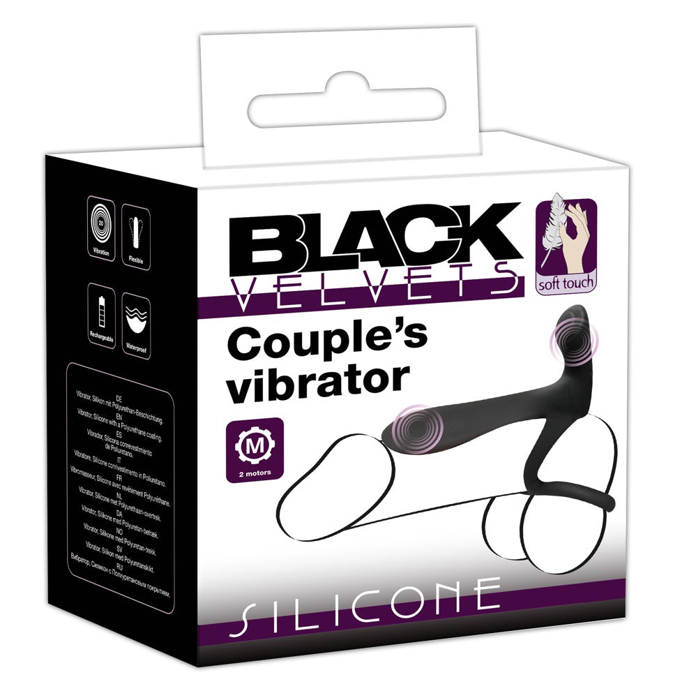Black Velvets - Couple’s Vibrator - vibrierender Penis-/Hodenring