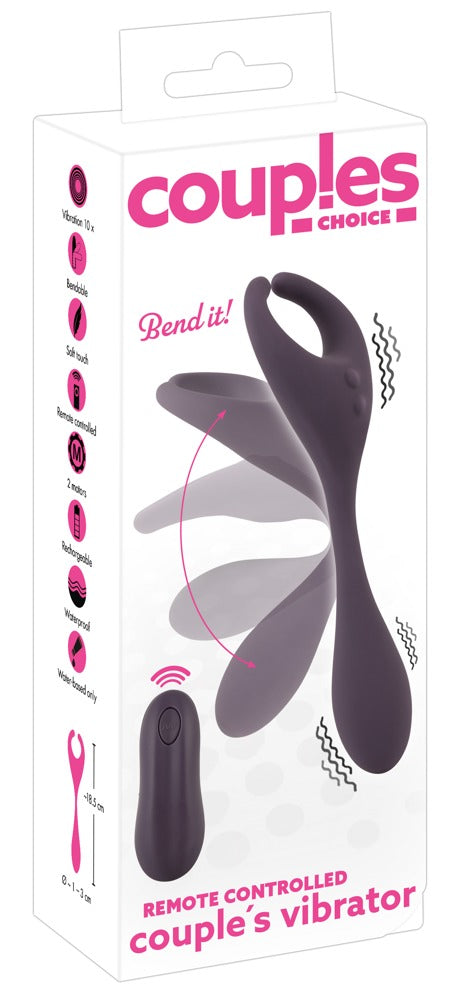 Couples Choice - Flexi Duo - Doppel-Vibrator mit Fernbedienung