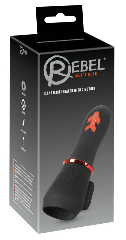 Rebel - Eichelvibrator mit 2 Motoren und 10 Vibrationsmodi