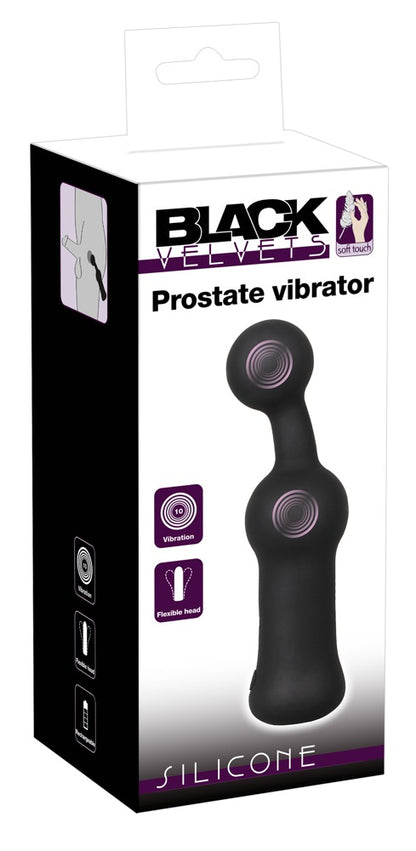 Black Velvets - Prostata-Vibrator - flexibler Plug für P-Punkt