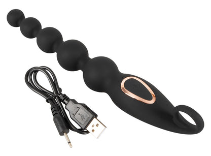 ANOS - Vibro-Analperlen mit flexibler Spitze
