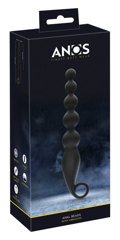 ANOS - Vibro-Analperlen mit flexibler Spitze