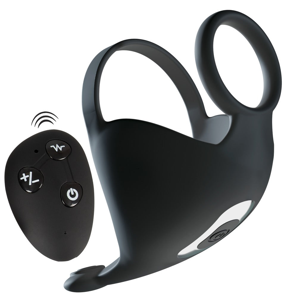 Rebel - Hodenvibrator mit Penis- und Hodenring