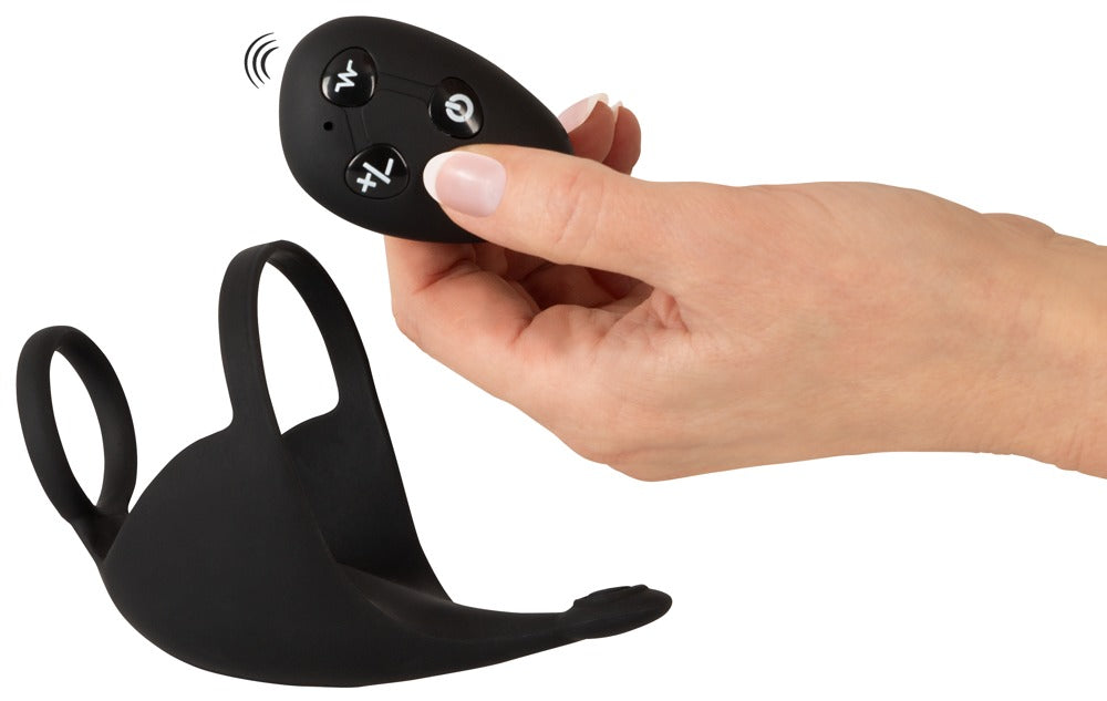 Rebel - Hodenvibrator mit Penis- und Hodenring