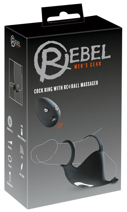 Rebel - Hodenvibrator mit Penis- und Hodenring