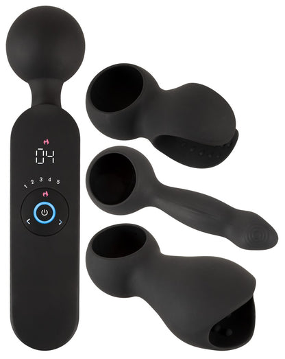 Couples Choice - Wand Vibrator - Massagestab mit 3 Aufsätzen