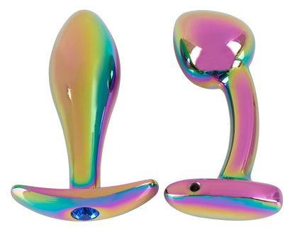ANOS - Metall-Analplug-Set in Regenbogenfarben
