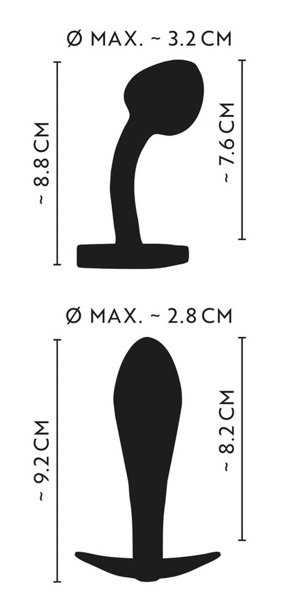 ANOS - Metall-Analplug-Set in Regenbogenfarben