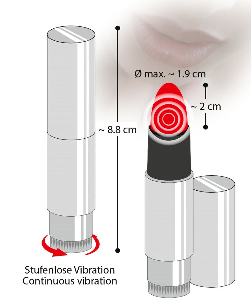You2Toys - Lippenstiftvibrator mit Multispeed