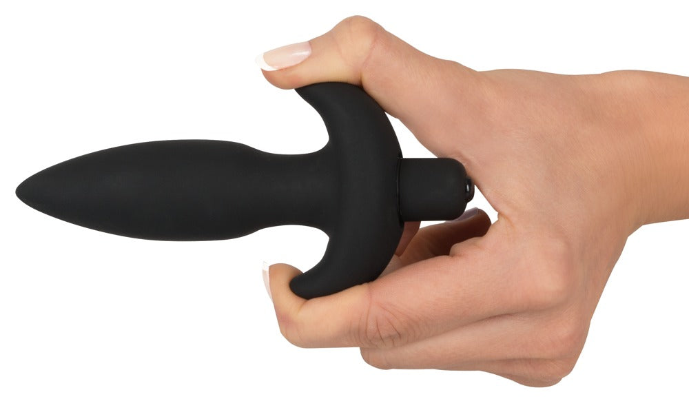 Black Velvets - Analplug - Vibrationsplug mit Rückholgriff
