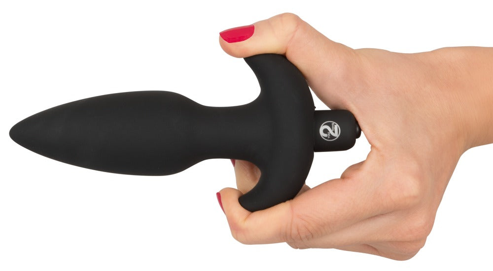 Black Velvets - Analplug - Vibrationsplug mit Rückholgriff