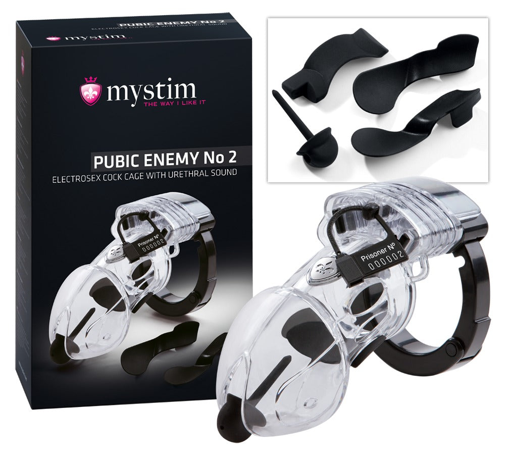 Mystim - Pubic Enemy No 2 - Peniskäfig mit Schnalle