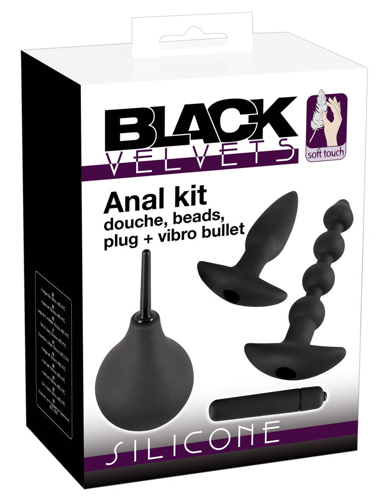 Black Velvets - Analset 4-teilig - Plug, Strang & Dusche
