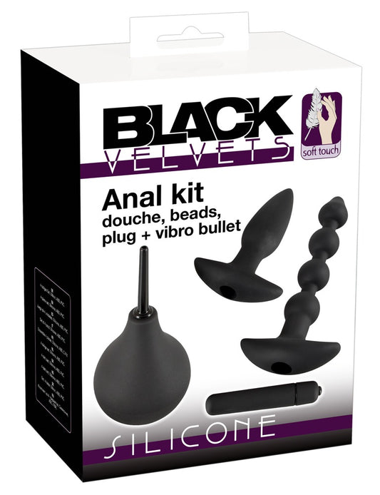 Black Velvets - Analset 4-teilig - Plug, Strang & Dusche