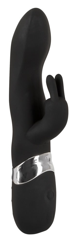 Sweet Smile - Samtiger Rabbitvibrator mit flexiblen Öhrchen