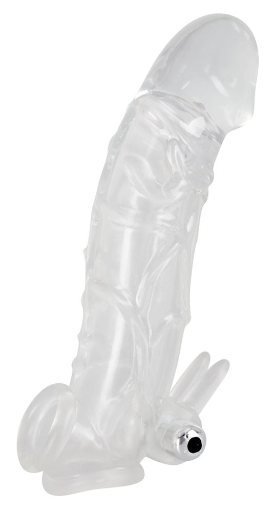 Crystal - Penis Sleeve mit Verlängerung & Vibration