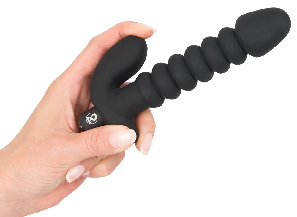 Black Velvets - Vibrator mit Reizanker - doppelte Stimulation