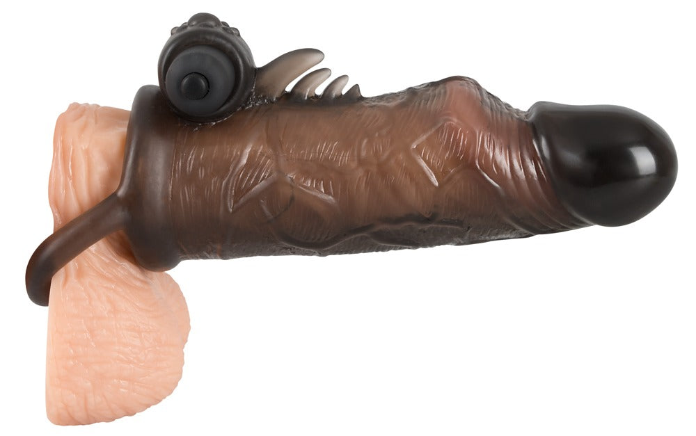 Rebel - Penishülle mit Hodenring und Vibrobullet