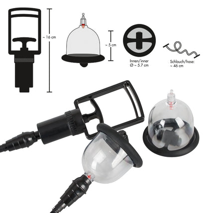 Bad Kitty - Nippelsauger - Vibro-Saugset mit Handpumpe