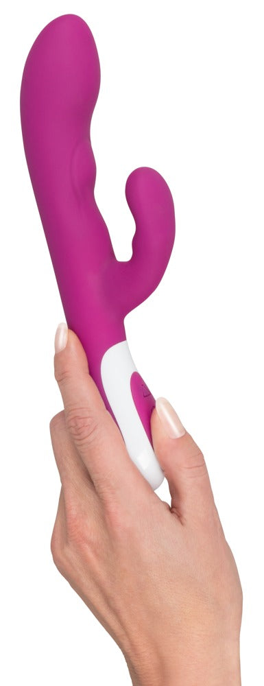 JAVIDA - Samtiger Rabbitvibrator mit 2 Motoren