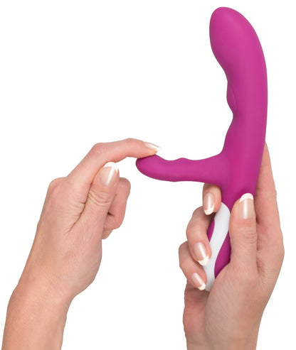 JAVIDA - Samtiger Rabbitvibrator mit 2 Motoren