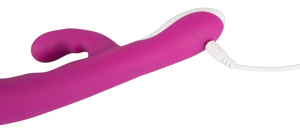 JAVIDA - Samtiger Rabbitvibrator mit 2 Motoren