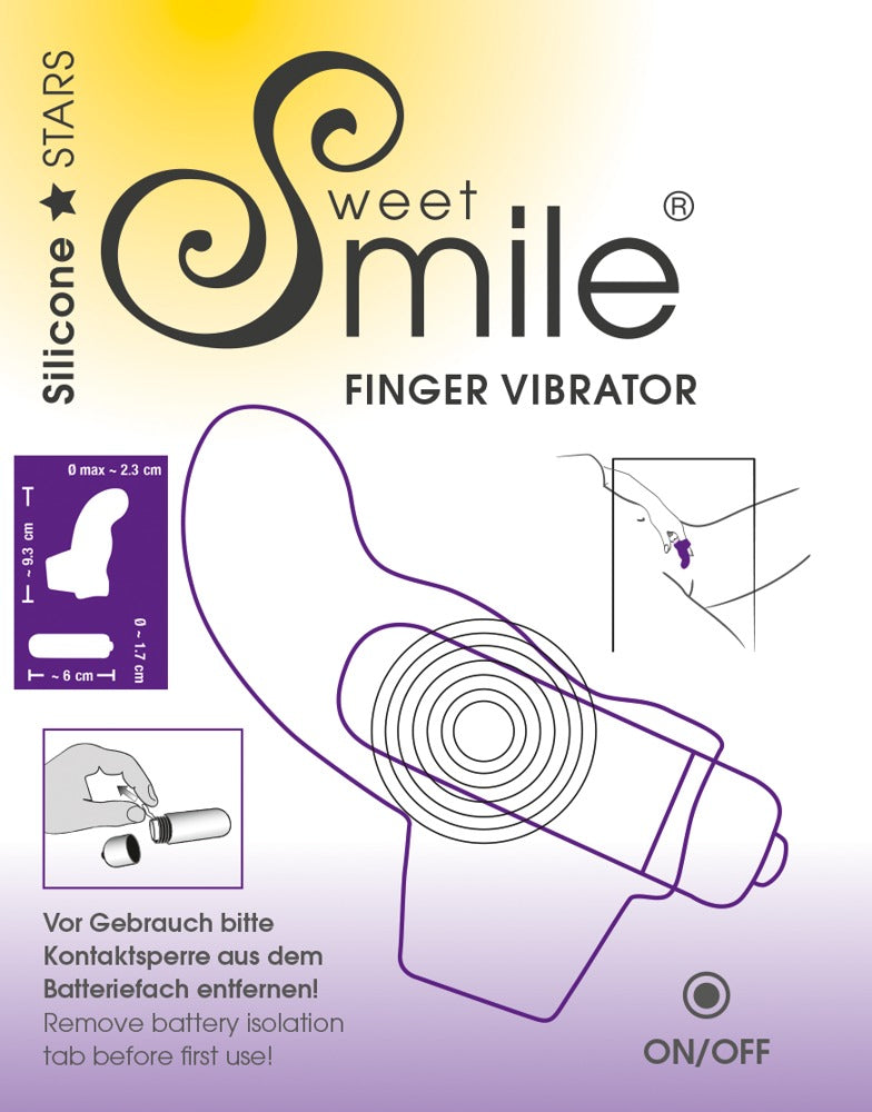 Sweet Smile - Fingervibrator mit G-Punkt-Spitze