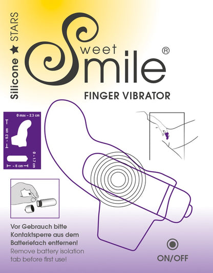 Sweet Smile - Fingervibrator mit G-Punkt-Spitze