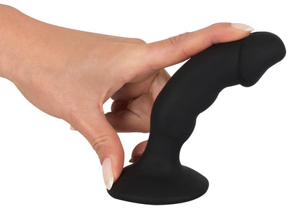 Black Velvets - Vibro-Analplug - gebogener Plug für P-/G-Punkt