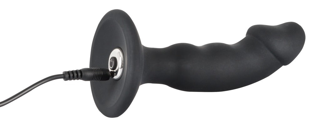 Black Velvets - Vibro-Analplug - gebogener Plug für P-/G-Punkt