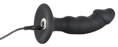 Black Velvets - Vibro-Analplug - gebogener Plug für P-/G-Punkt