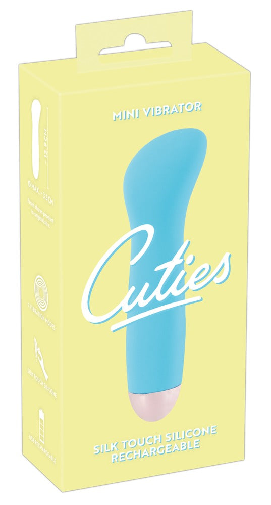 Cuties - Blue Curve Mini - Kompaktvibrator mit Softmulde