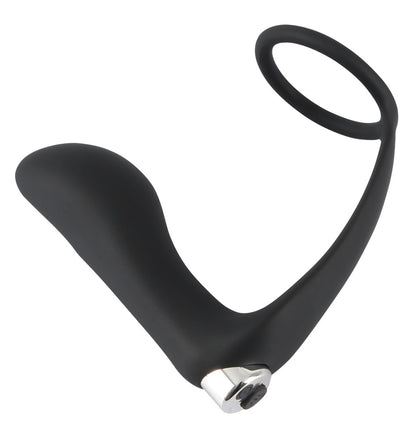 Black Velvets - Vibroplug mit Penisring - P-Punkt & Erektionskick