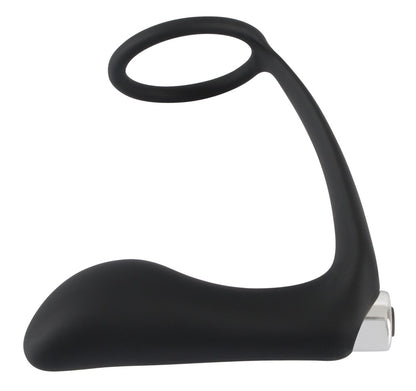 Black Velvets - Vibroplug mit Penisring - P-Punkt & Erektionskick