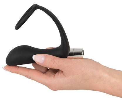 Black Velvets - Vibroplug mit Penisring - P-Punkt & Erektionskick