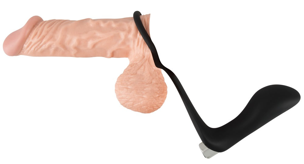 Black Velvets - Vibroplug mit Penisring - P-Punkt & Erektionskick